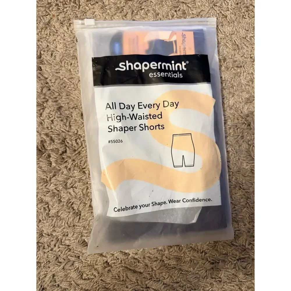 Shapermint Essentials All Day High-Waisted Shaper Shorts Black XL/2XL NIP